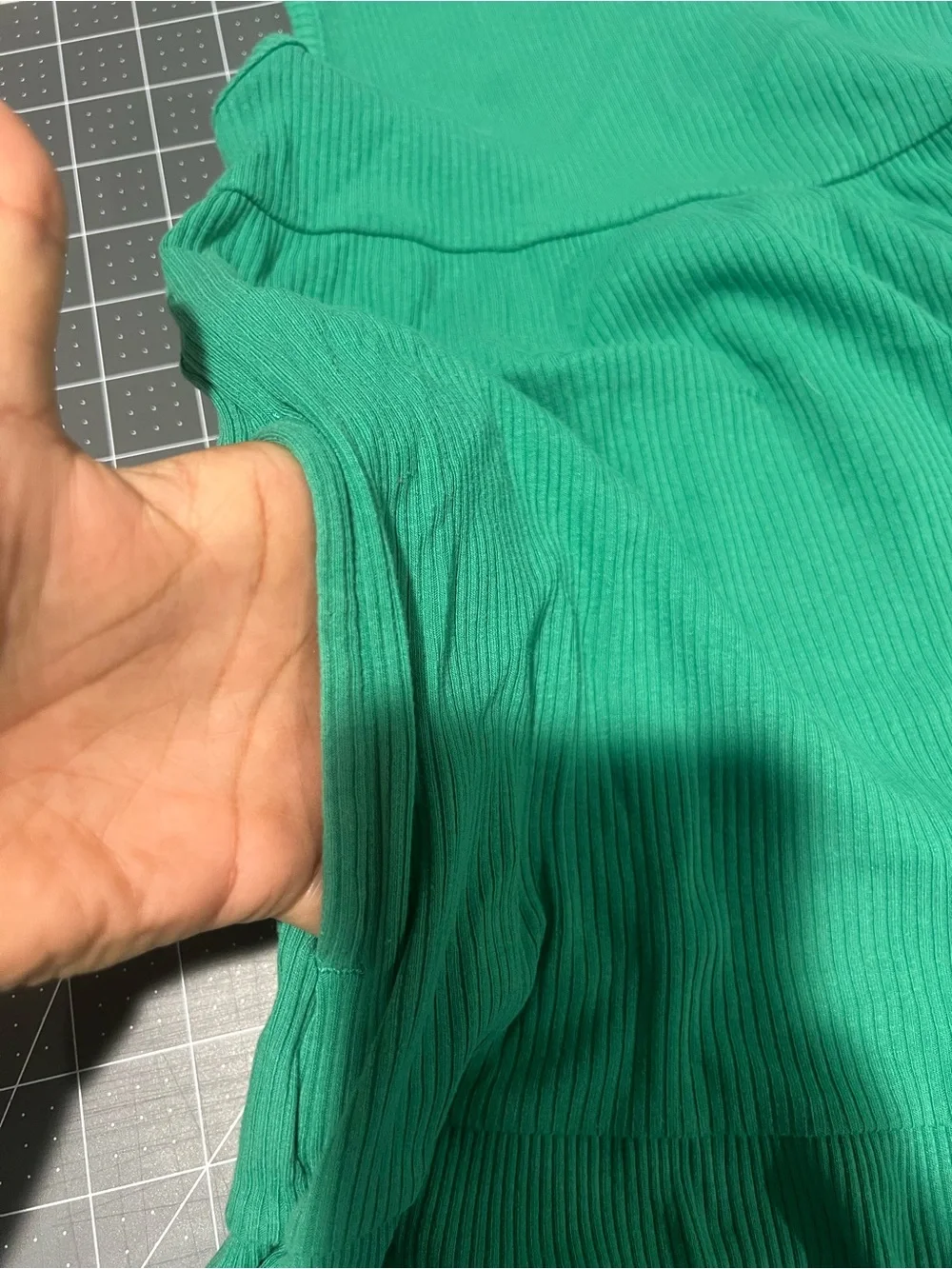 Old Navy Girls' Green Ribbed Tank Dress